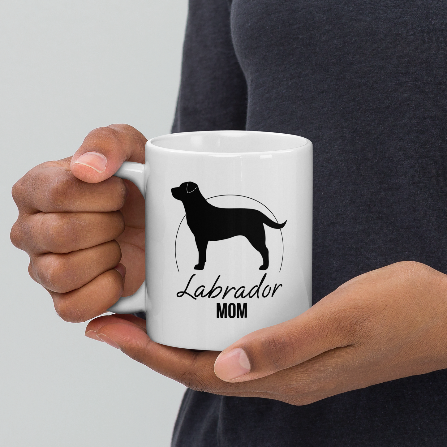 Canine Revolution Apparel Labrador Dog Mom White Ceramic Mug