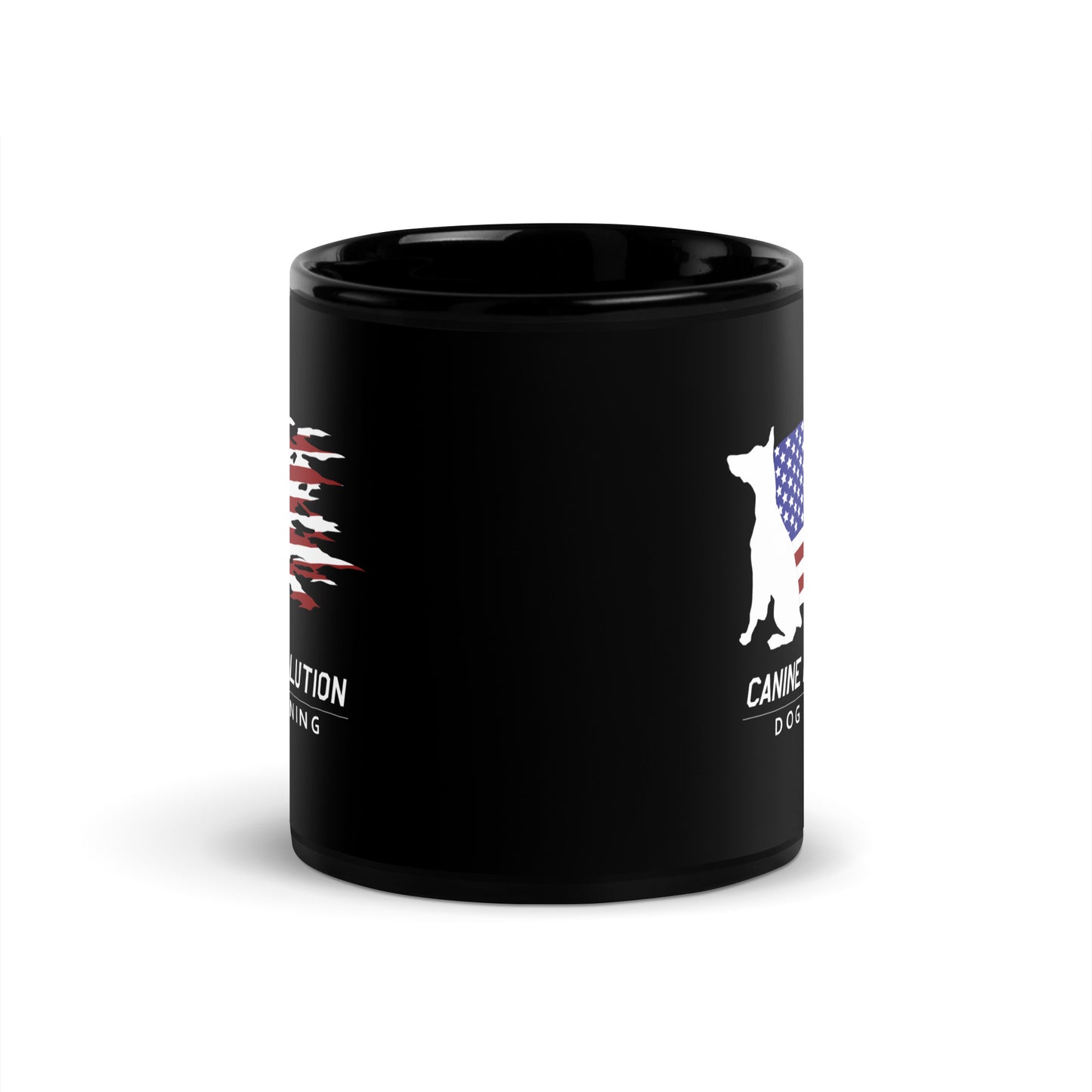 Canine Revolution Dog Training Black Ceramic Mug
