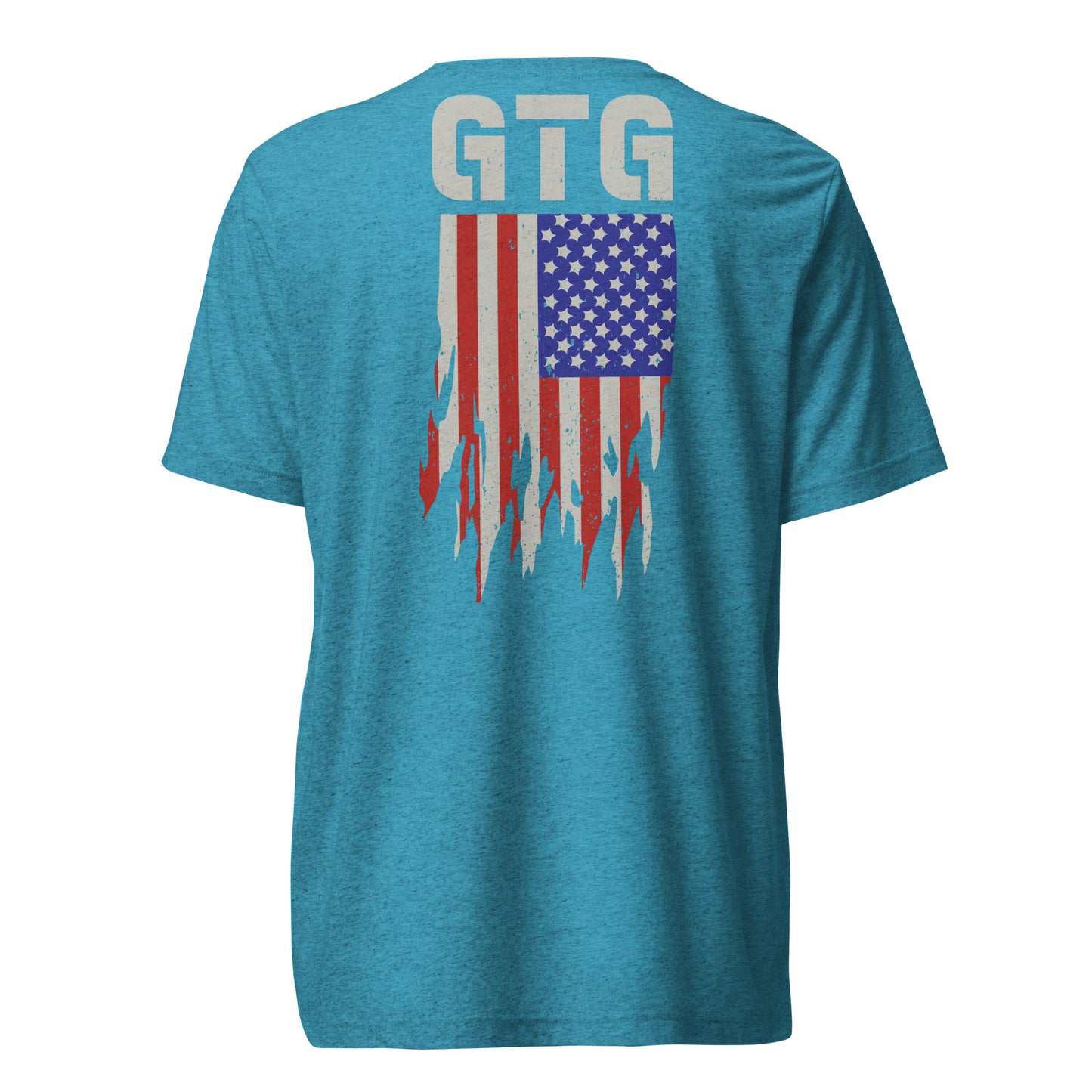 GOOD TO GO Tri-Blend Unisex T-Shirt with Tri-Color American Flag