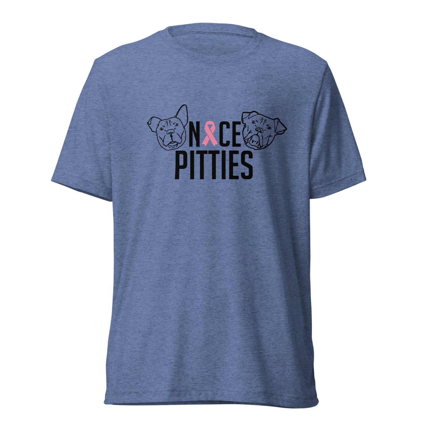 Nice Pitties October Breast Cancer Awareness Month Tri-Blend Unisex T-Shirt