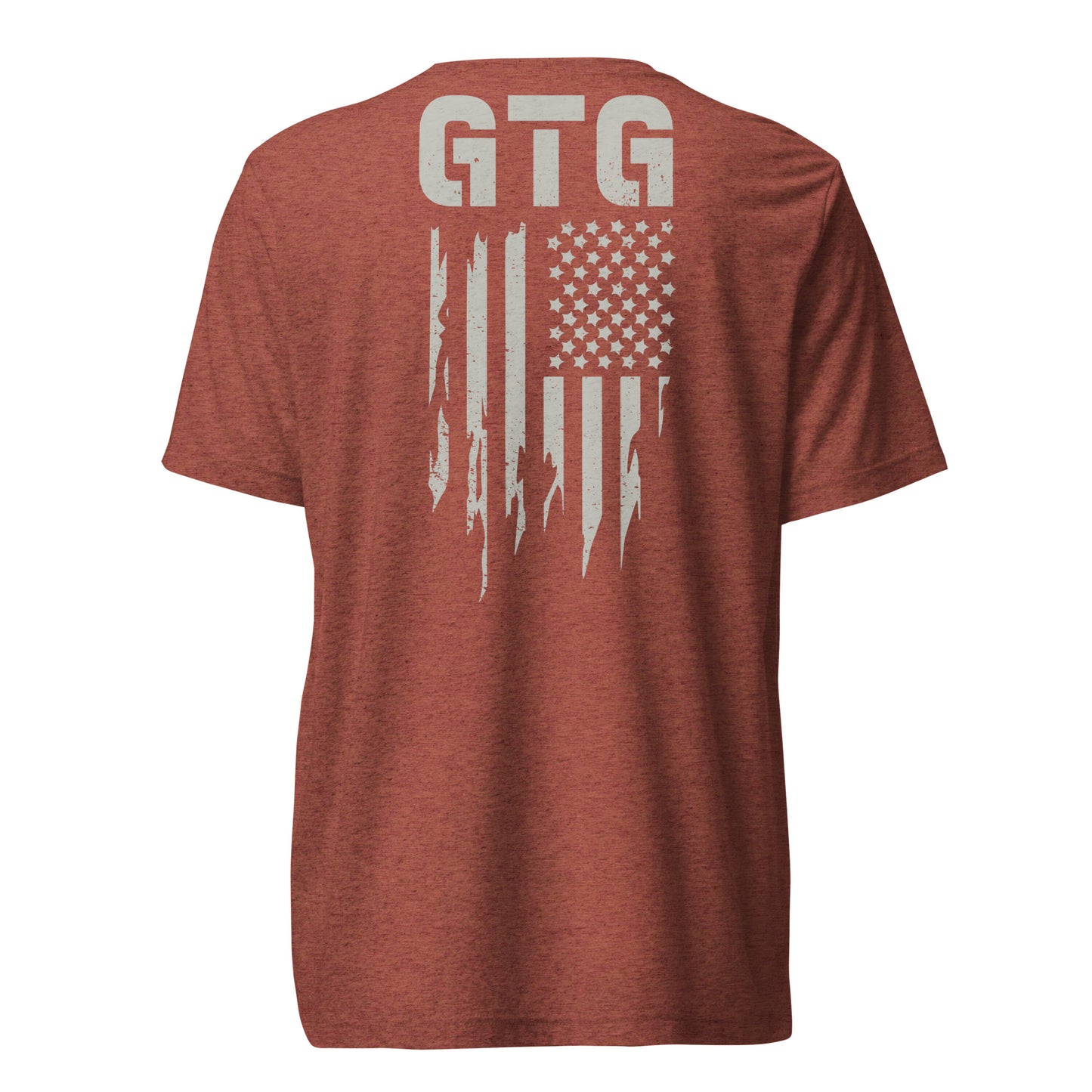 GOOD TO GO Tri-Blend Unisex T-Shirt with Grey American Flag