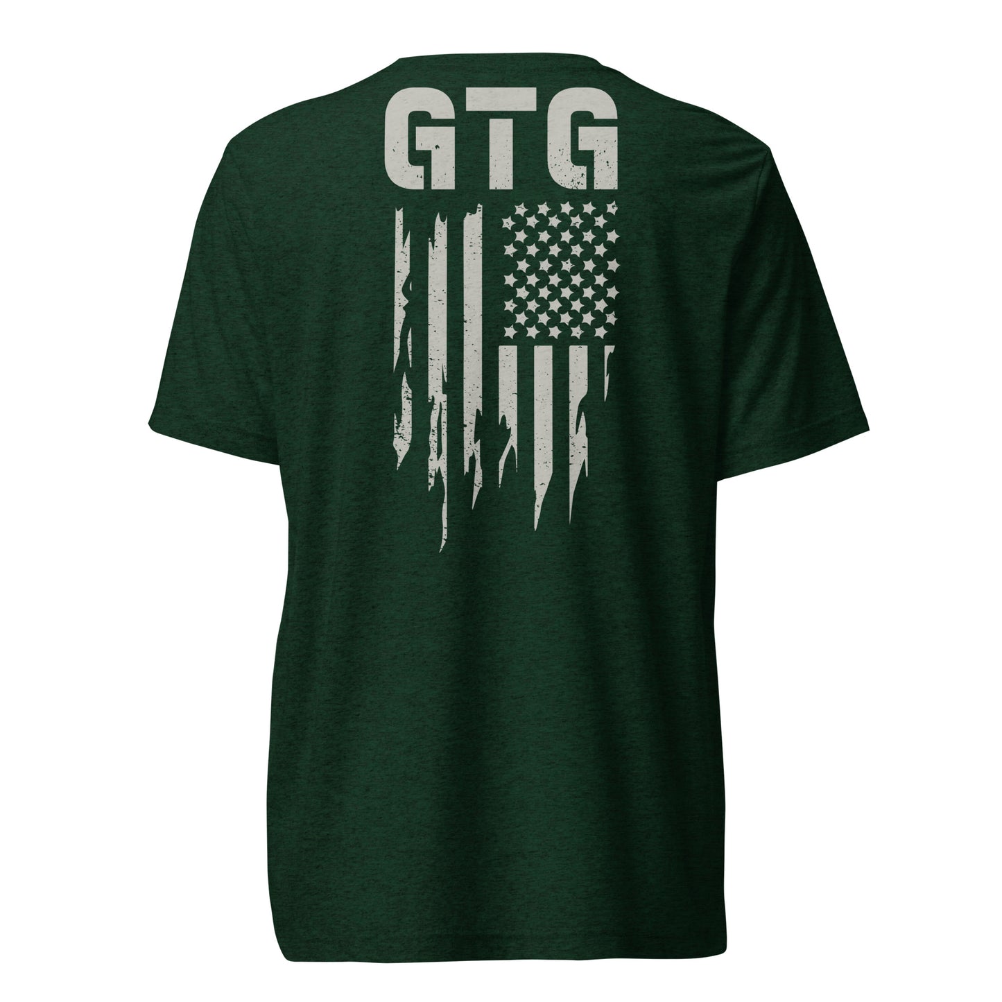 GOOD TO GO Tri-Blend Unisex T-Shirt with Grey American Flag