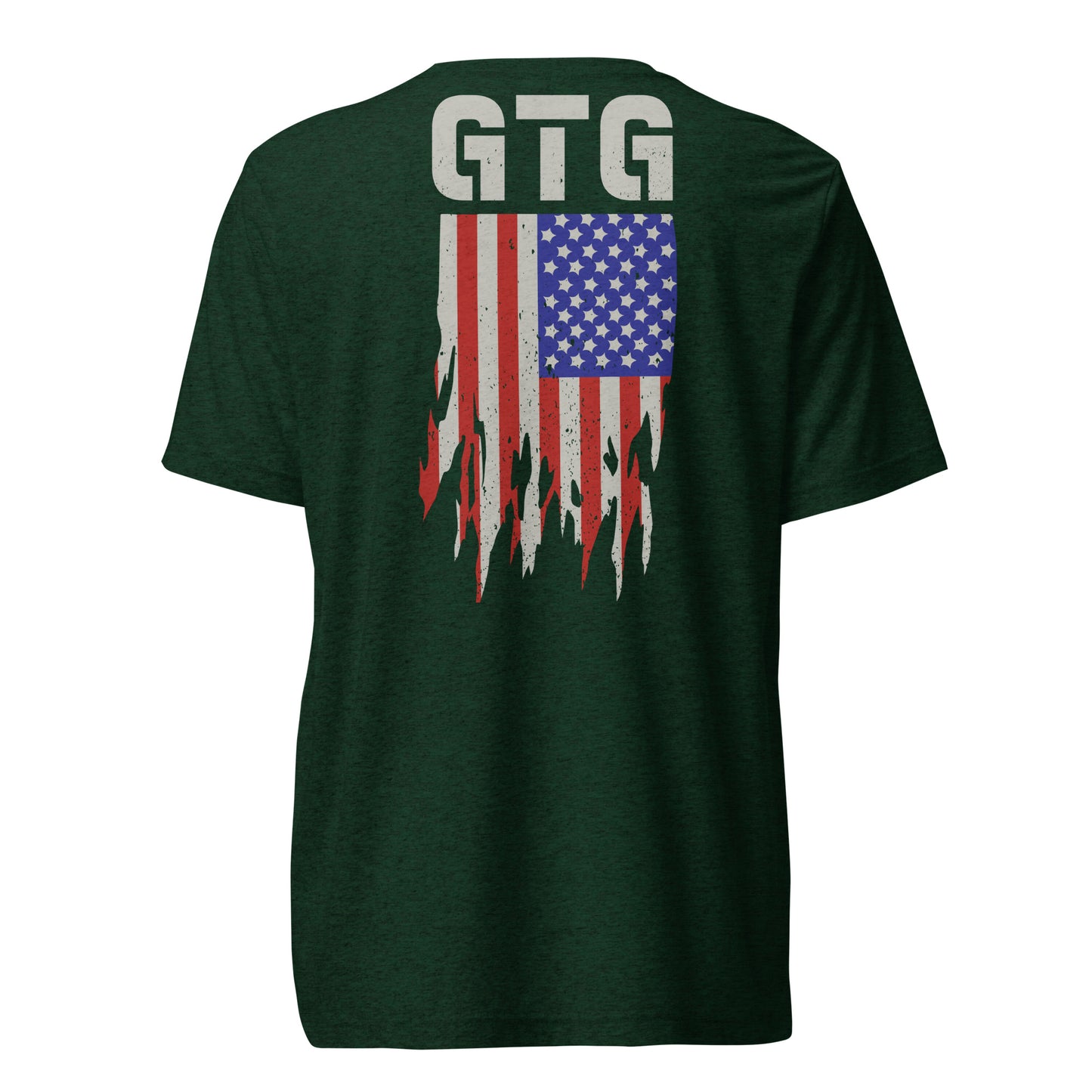 GOOD TO GO Tri-Blend Unisex T-Shirt with Tri-Color American Flag