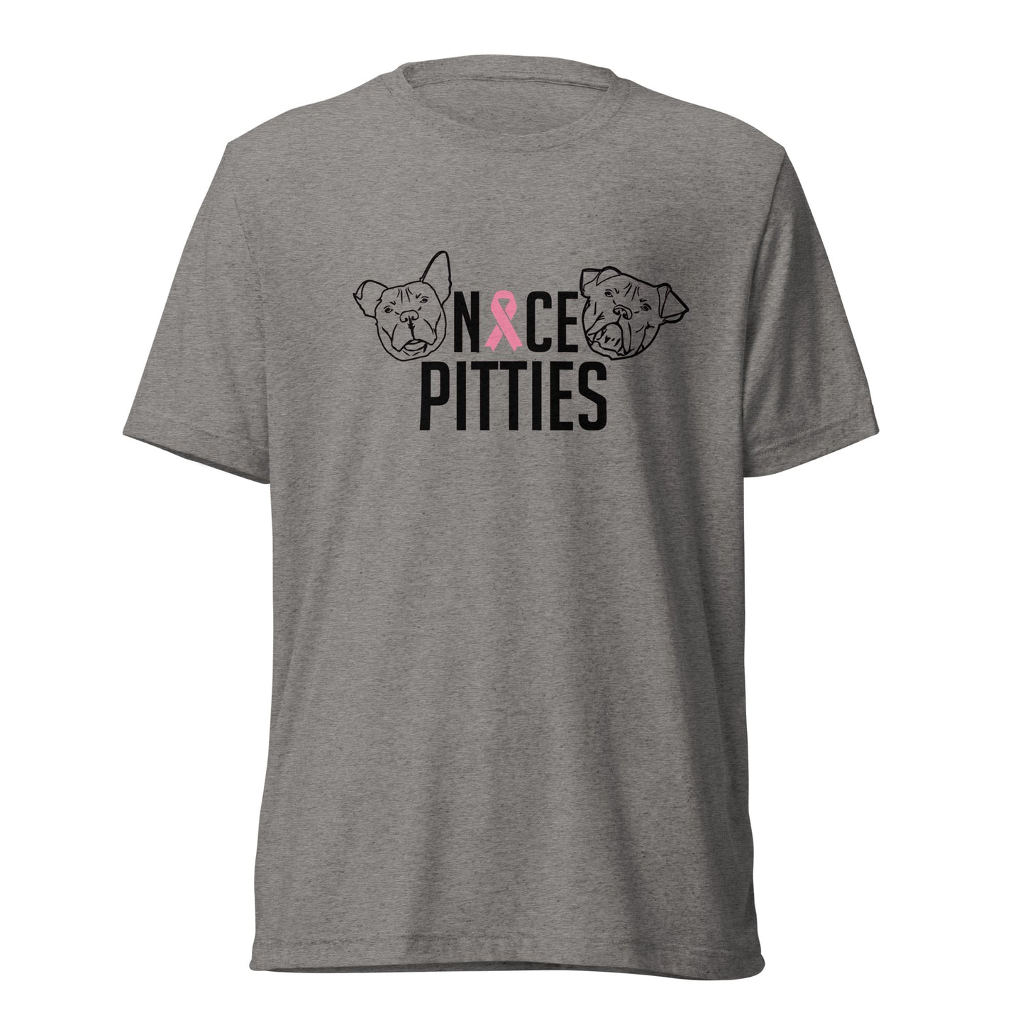 Nice Pitties October Breast Cancer Awareness Month Tri-Blend Unisex T-Shirt