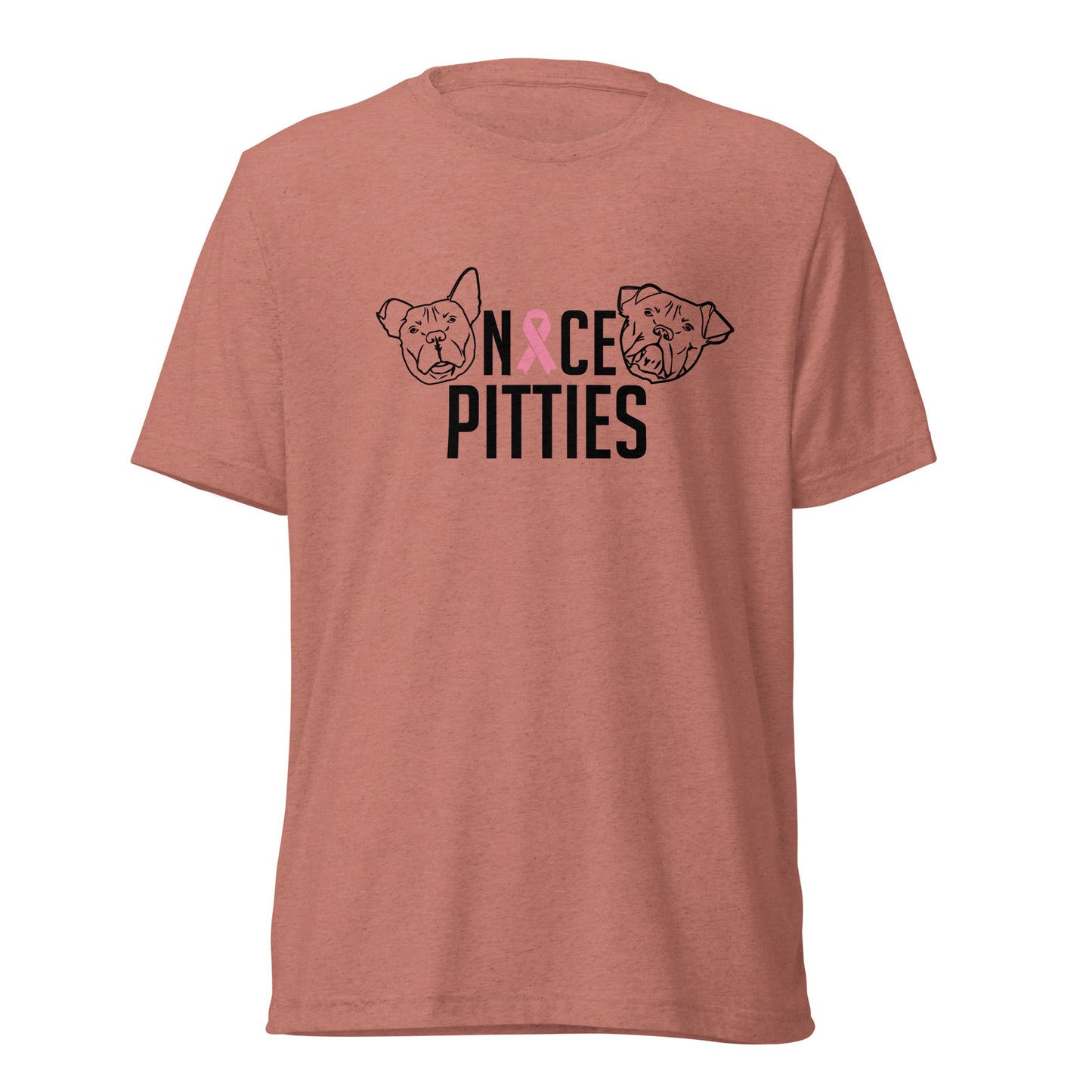Nice Pitties October Breast Cancer Awareness Month Tri-Blend Unisex T-Shirt