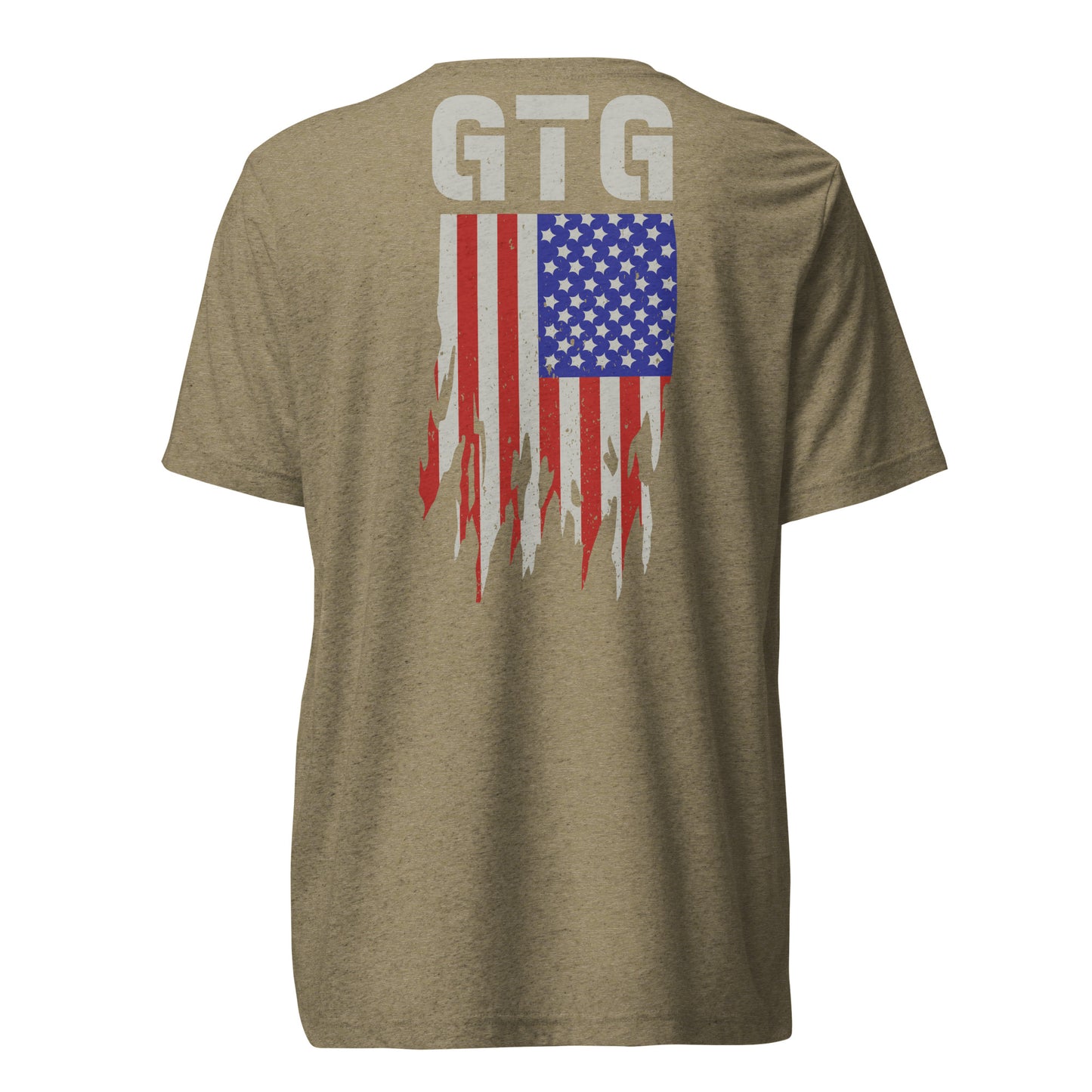 GOOD TO GO Tri-Blend Unisex T-Shirt with Tri-Color American Flag