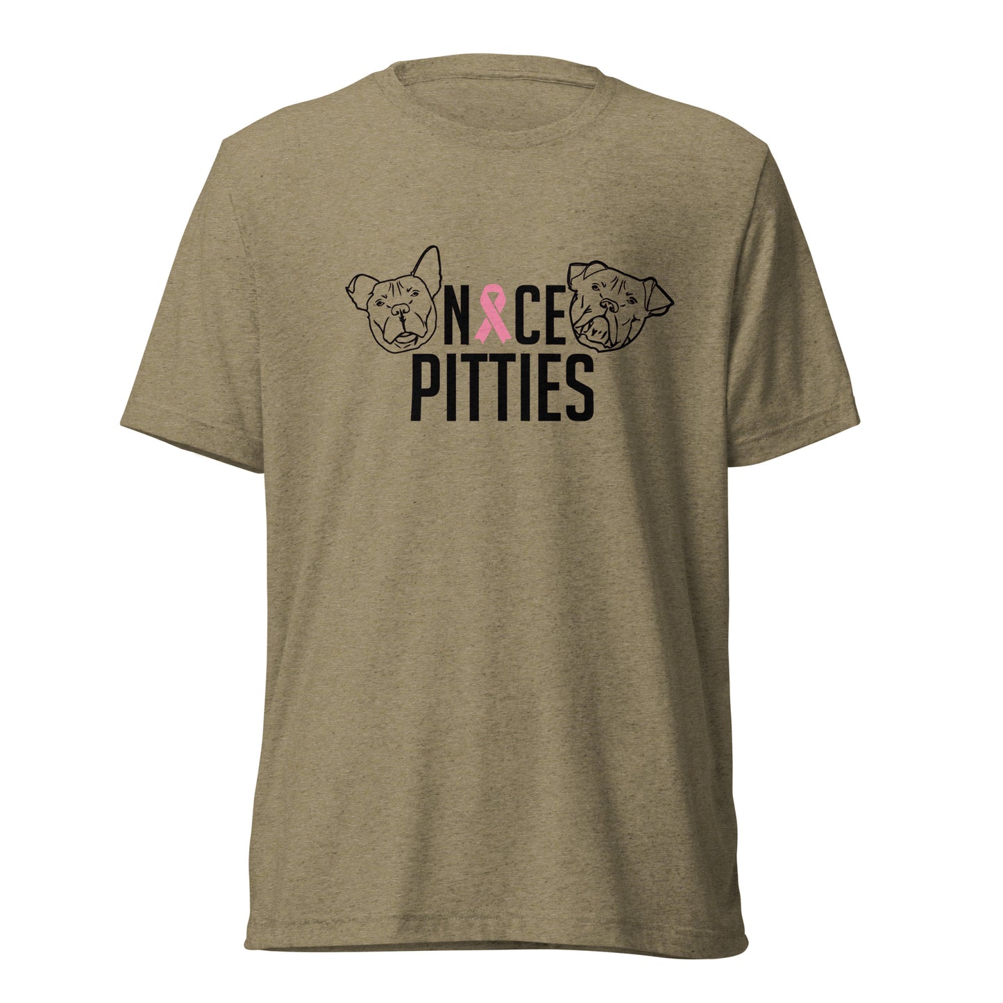 Nice Pitties October Breast Cancer Awareness Month Tri-Blend Unisex T-Shirt