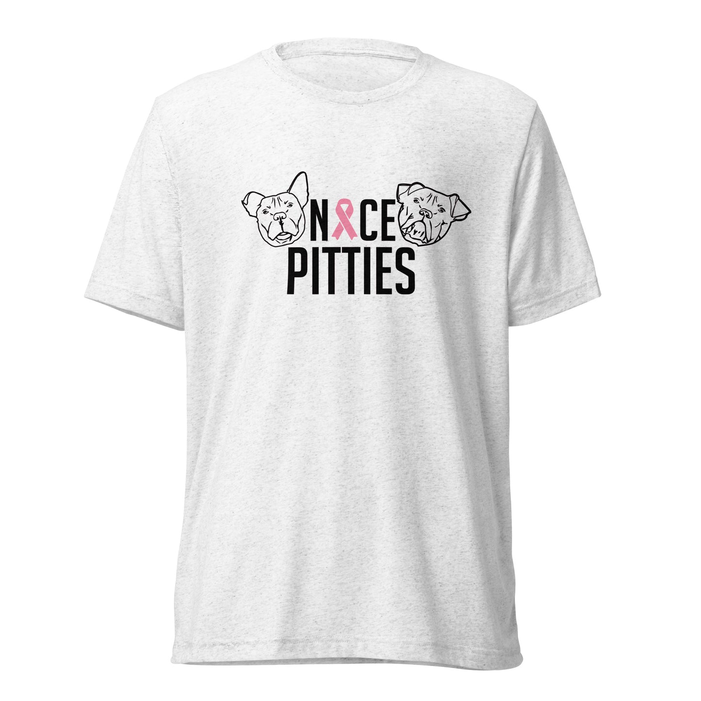 Nice Pitties October Breast Cancer Awareness Month Tri-Blend Unisex T-Shirt