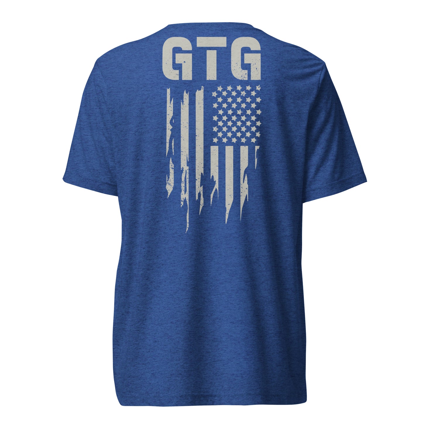 GOOD TO GO Tri-Blend Unisex T-Shirt with Grey American Flag