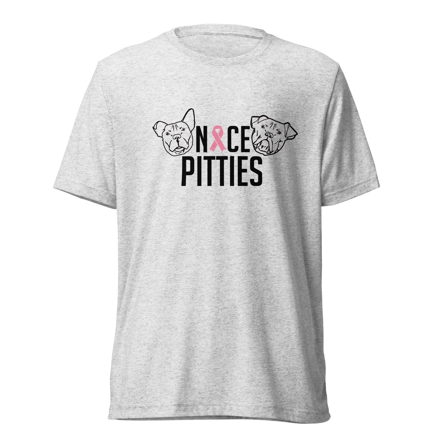 Nice Pitties October Breast Cancer Awareness Month Tri-Blend Unisex T-Shirt