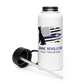 Canine Revolution Dog Training Thin Blue Line Police Support Stainless Steel Water Bottle with Straw Lid