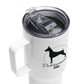 Doberman Dog Dad Stainless Steel Travel Cup with Handle