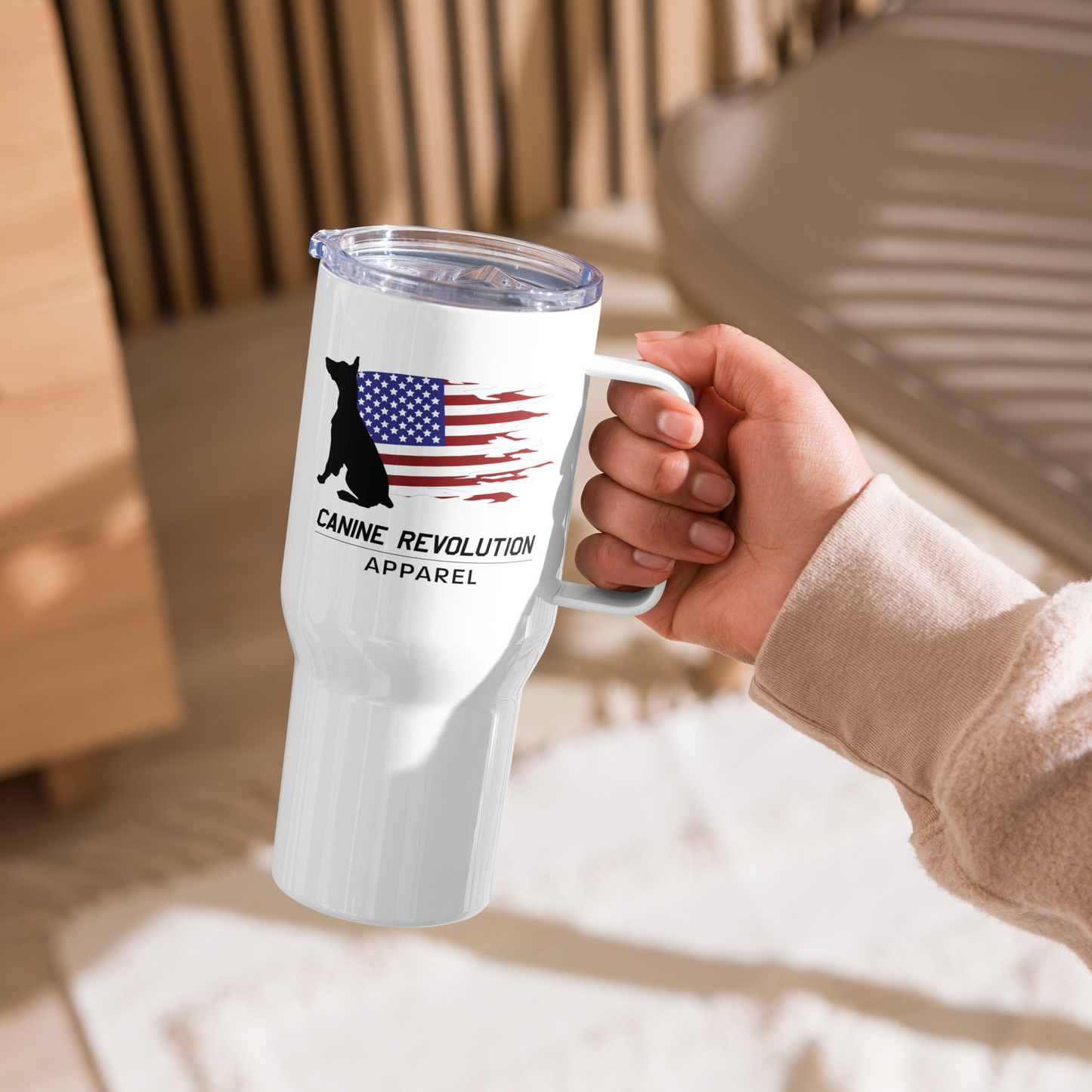 Canine Revolution Apparel Stainless Steel Travel Cup with Handle