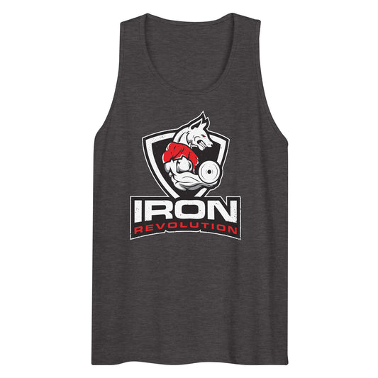 Iron Revolution Poly/Cotton Blend Unisex Dumbbell Fitness Tank
