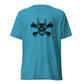 Pirate Doberman Dog Black Skull Unisex Tri-Blend T-Shirt