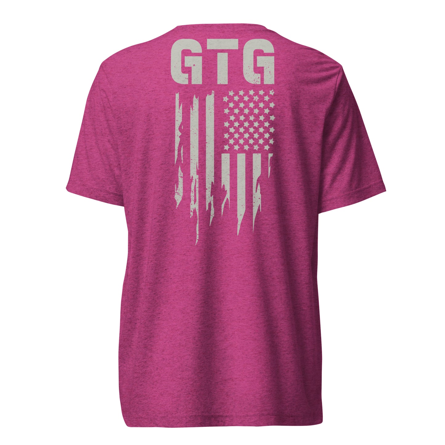 GOOD TO GO Tri-Blend Unisex T-Shirt with Grey American Flag