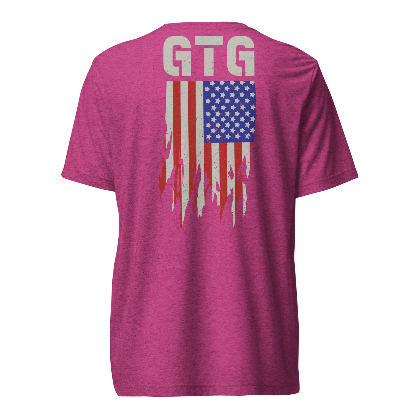 GOOD TO GO Tri-Blend Unisex T-Shirt with Tri-Color American Flag