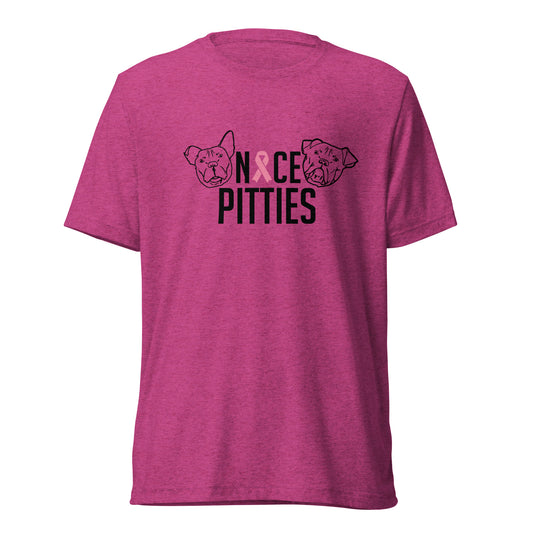 Nice Pitties October Breast Cancer Awareness Month Tri-Blend Unisex T-Shirt