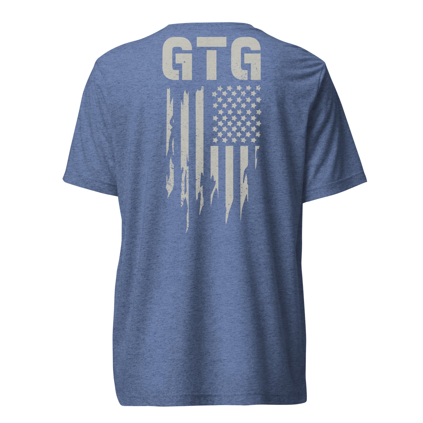 GOOD TO GO Tri-Blend Unisex T-Shirt with Grey American Flag