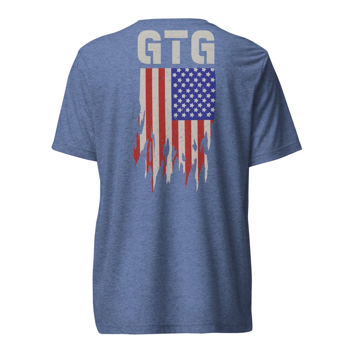 GOOD TO GO Tri-Blend Unisex T-Shirt with Tri-Color American Flag