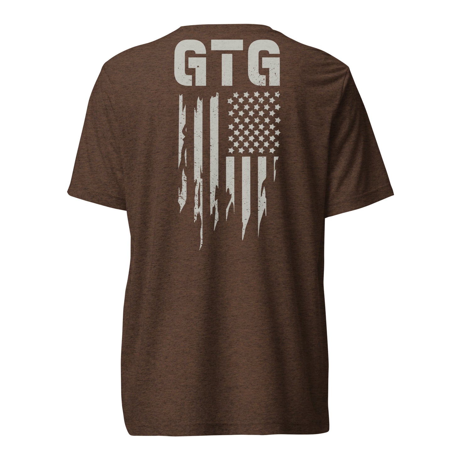 GOOD TO GO Tri-Blend Unisex T-Shirt with Grey American Flag
