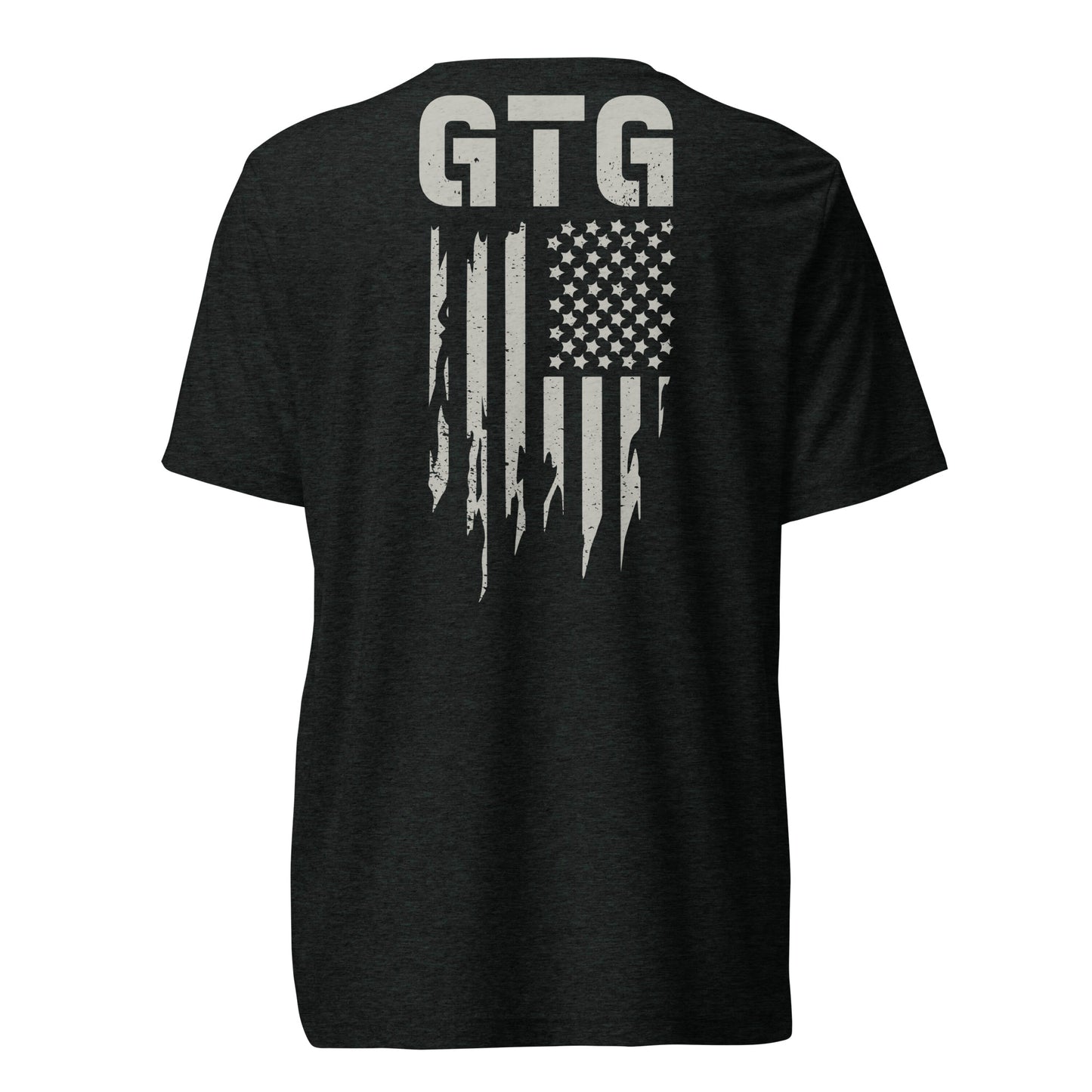GOOD TO GO Tri-Blend Unisex T-Shirt with Grey American Flag