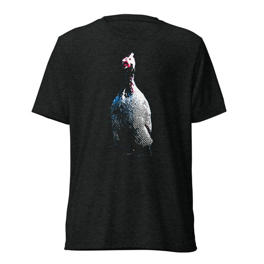 Guinea Fowl Bird Unisex Tri-Blend Farm T-Shirt
