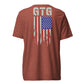 GOOD TO GO Tri-Blend Unisex T-Shirt with Tri-Color American Flag