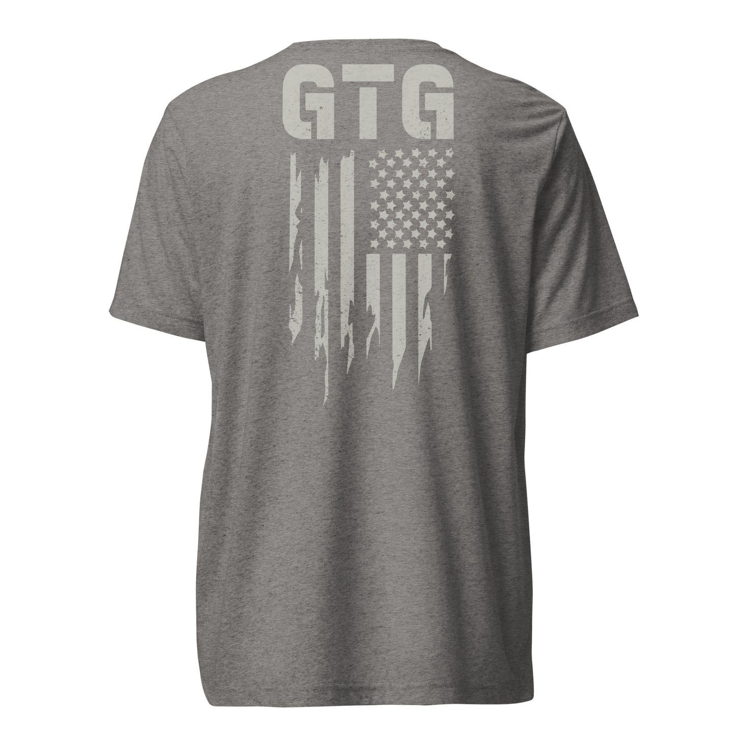GOOD TO GO Tri-Blend Unisex T-Shirt with Grey American Flag