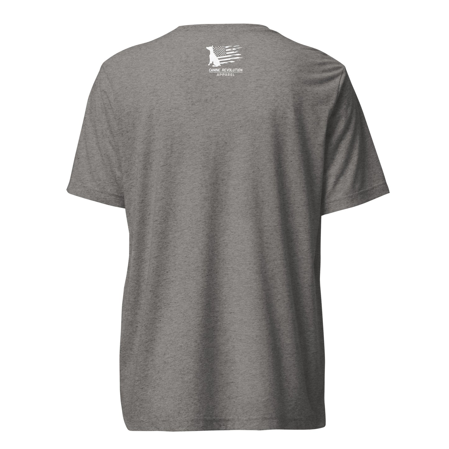 Pirate Doberman Dog White Skull Unisex Tri-Blend T-Shirt