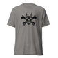 Pirate Doberman Dog Black Skull Unisex Tri-Blend T-Shirt