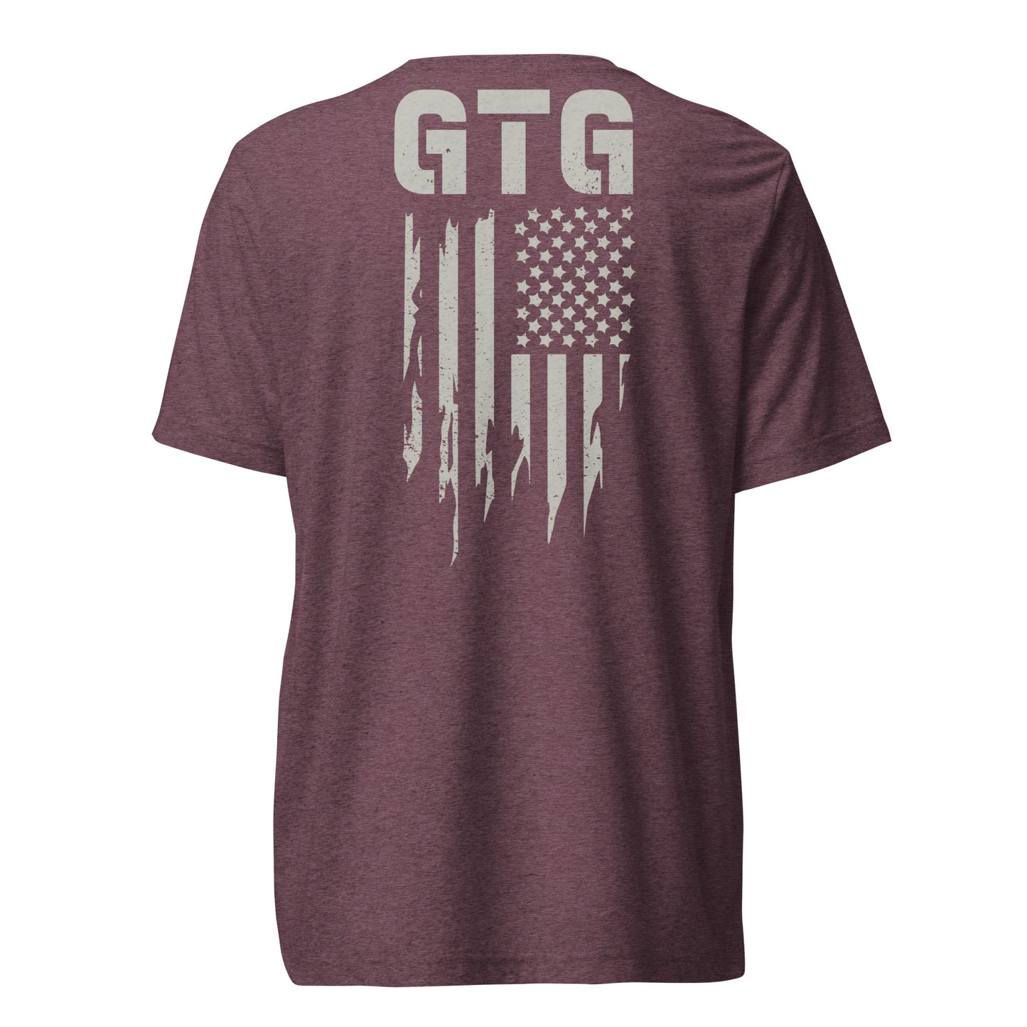 GOOD TO GO Tri-Blend Unisex T-Shirt with Grey American Flag