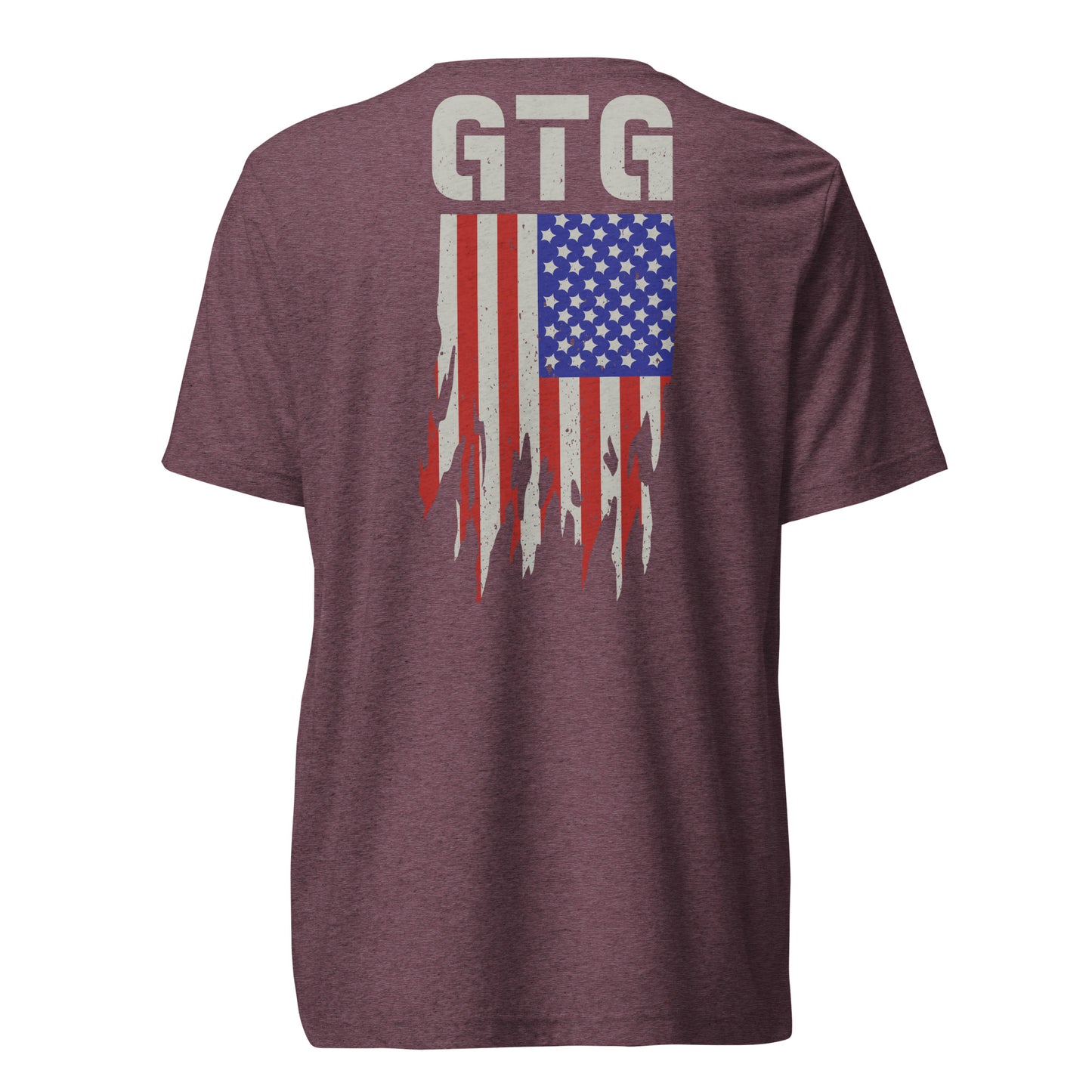 GOOD TO GO Tri-Blend Unisex T-Shirt with Tri-Color American Flag