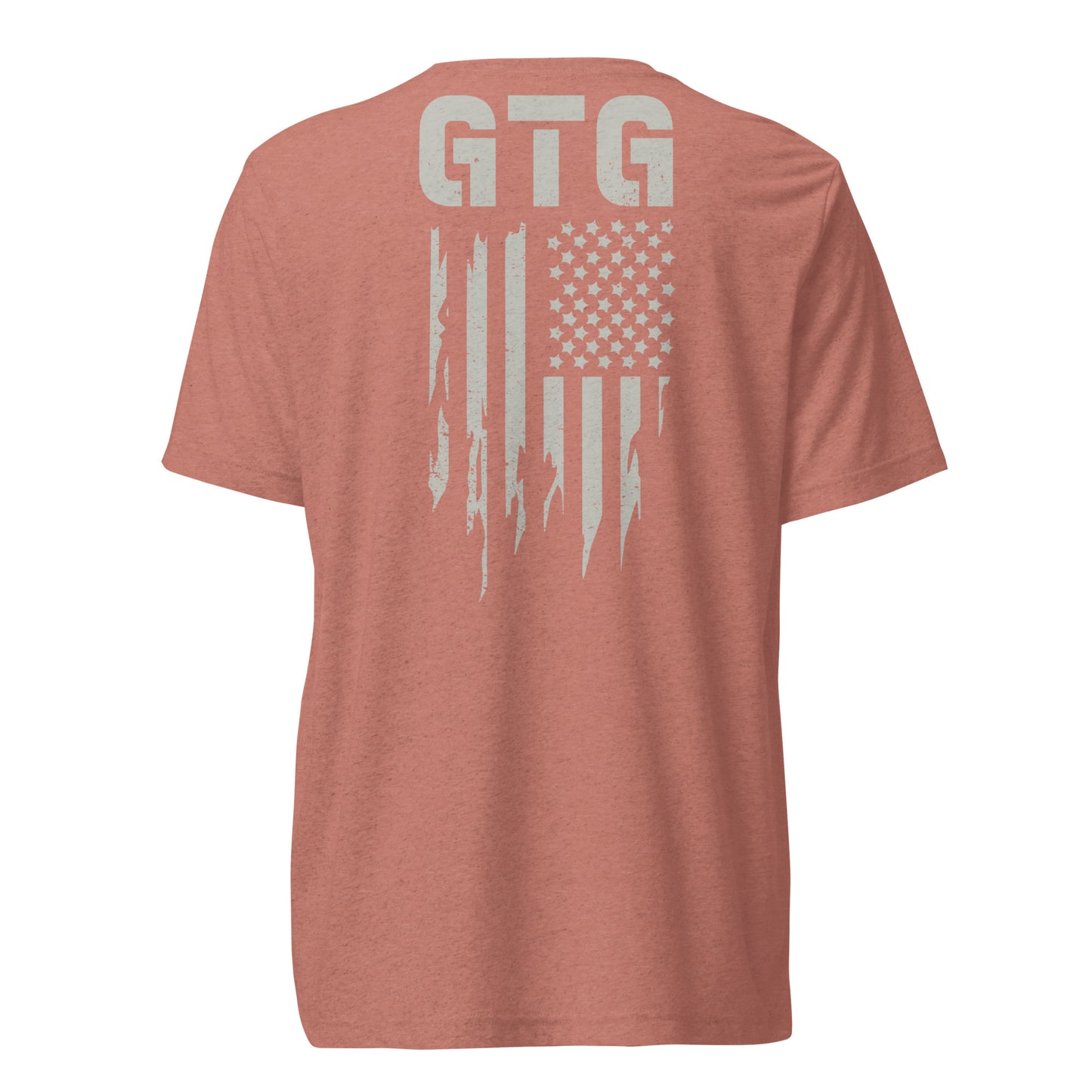 GOOD TO GO Tri-Blend Unisex T-Shirt with Grey American Flag