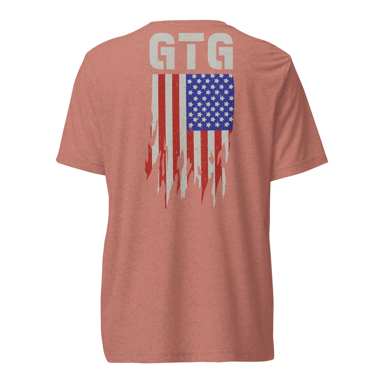 GOOD TO GO Tri-Blend Unisex T-Shirt with Tri-Color American Flag