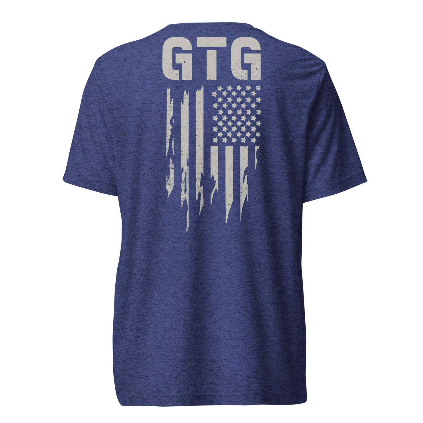 GOOD TO GO Tri-Blend Unisex T-Shirt with Grey American Flag