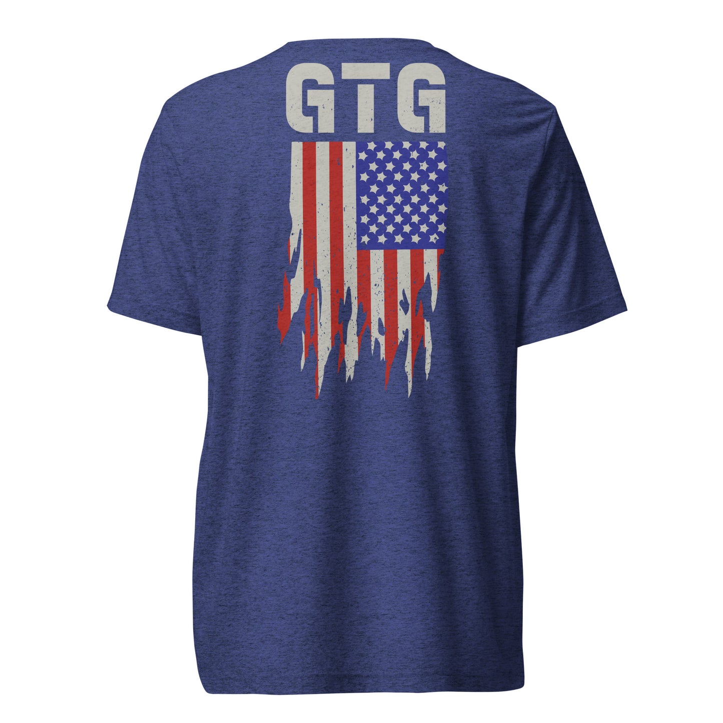 GOOD TO GO Tri-Blend Unisex T-Shirt with Tri-Color American Flag