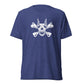 Pirate Doberman Dog White Skull Unisex Tri-Blend T-Shirt