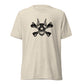 Pirate Doberman Dog Black Skull Unisex Tri-Blend T-Shirt