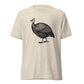 Guinea Fowl Guinea Hen Illustration Poultry Bird Unisex Tri-Blend Farm T-Shirt