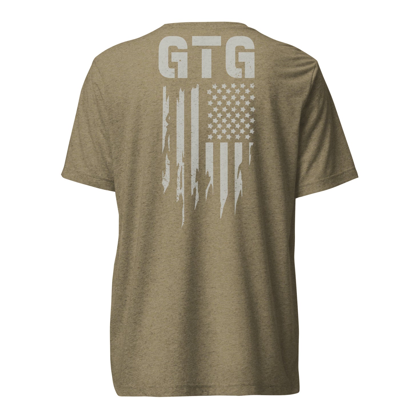 GOOD TO GO Tri-Blend Unisex T-Shirt with Grey American Flag