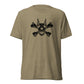 Pirate Doberman Dog Black Skull Unisex Tri-Blend T-Shirt
