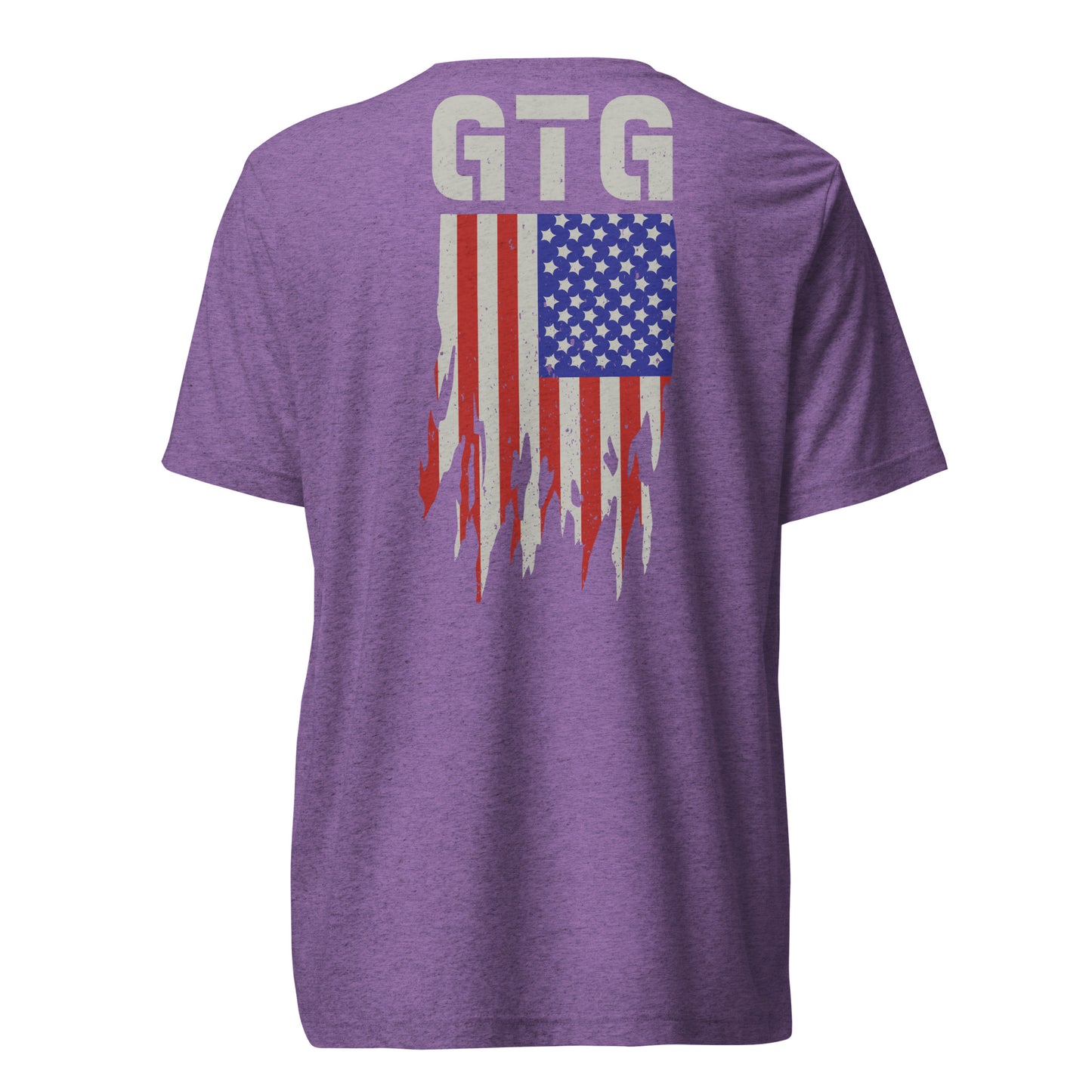 GOOD TO GO Tri-Blend Unisex T-Shirt with Tri-Color American Flag