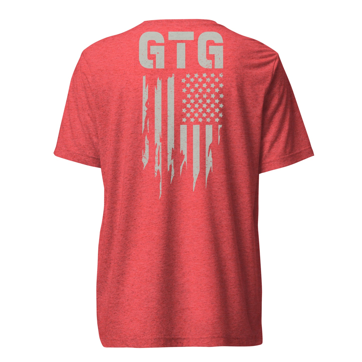 GOOD TO GO Tri-Blend Unisex T-Shirt with Grey American Flag