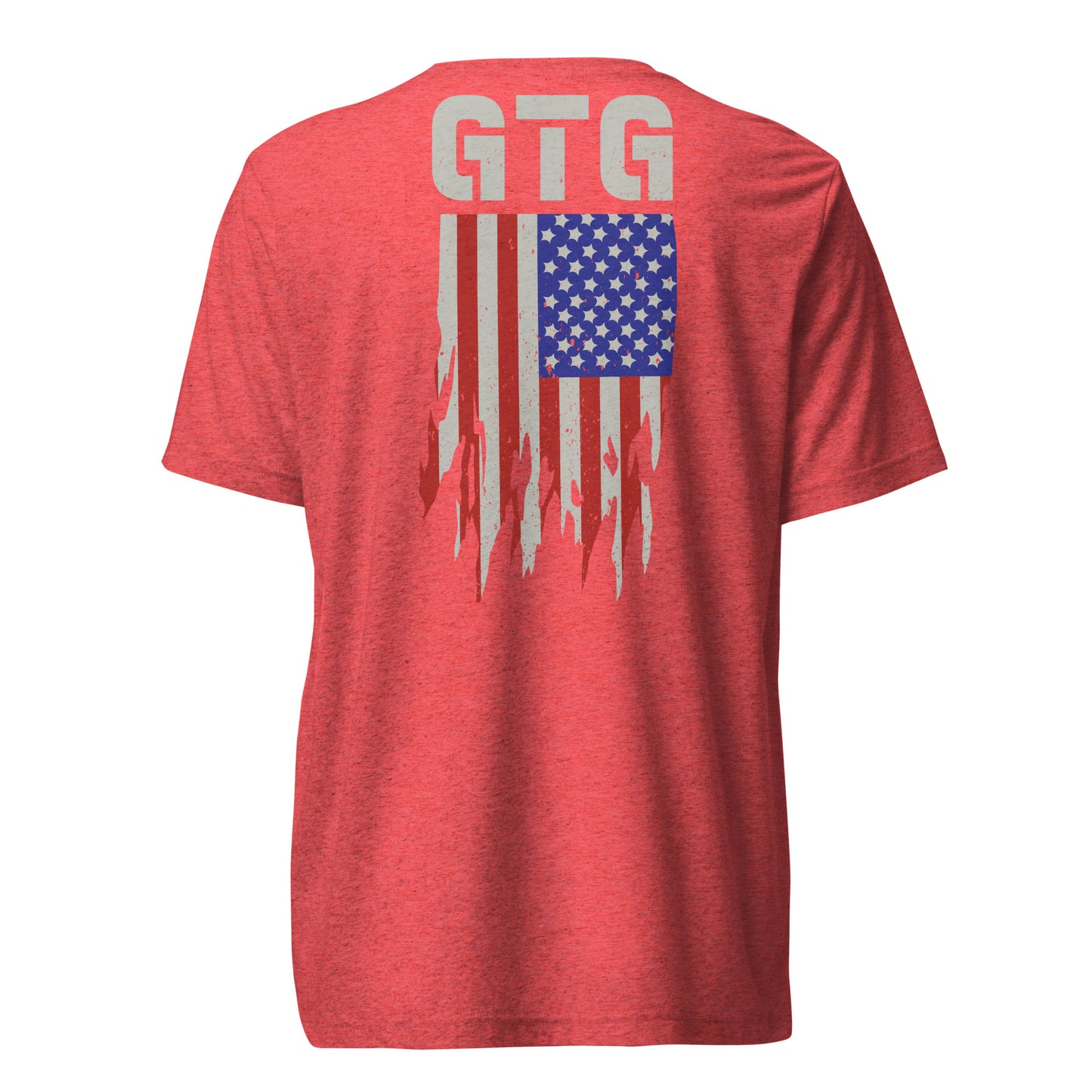 GOOD TO GO Tri-Blend Unisex T-Shirt with Tri-Color American Flag