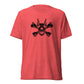 Pirate Doberman Dog Black Skull Unisex Tri-Blend T-Shirt