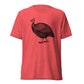 Guinea Fowl Guinea Hen Illustration Poultry Bird Unisex Tri-Blend Farm T-Shirt