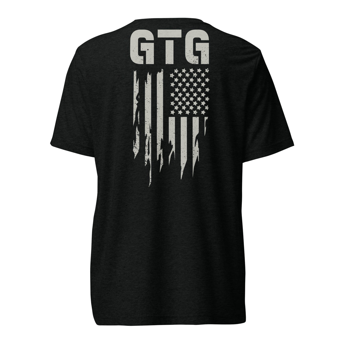 GOOD TO GO Tri-Blend Unisex T-Shirt with Grey American Flag