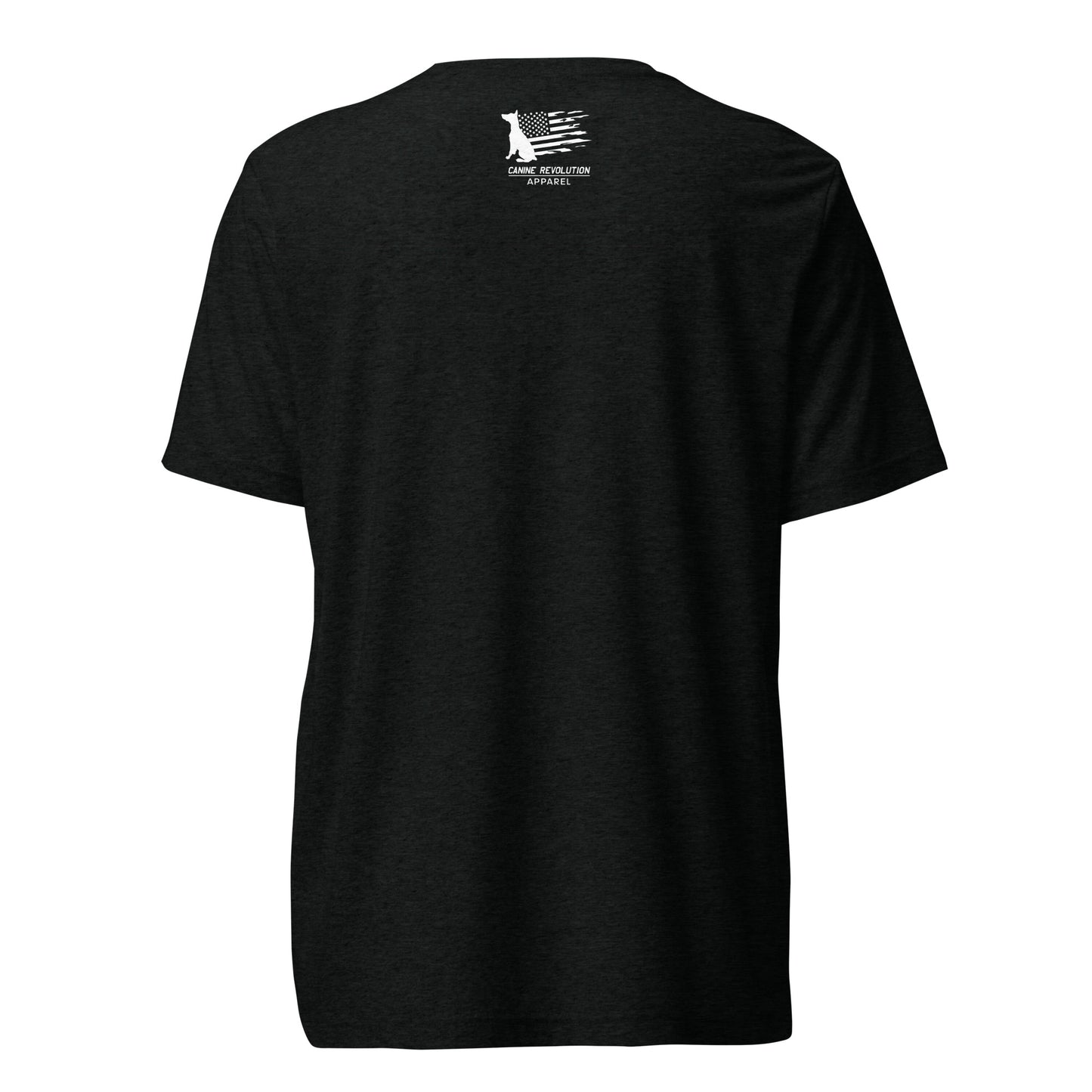 Pirate Doberman Dog White Skull Unisex Tri-Blend T-Shirt