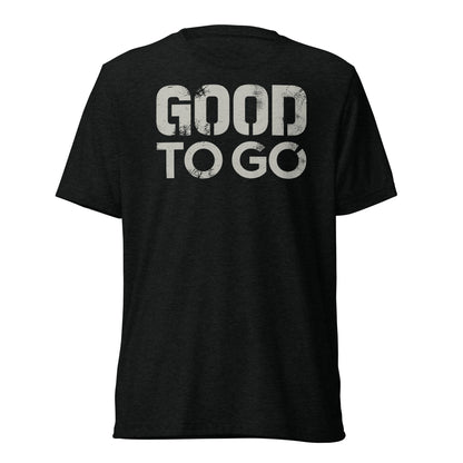 GOOD TO GO Tri-Blend Unisex T-Shirt with Grey American Flag